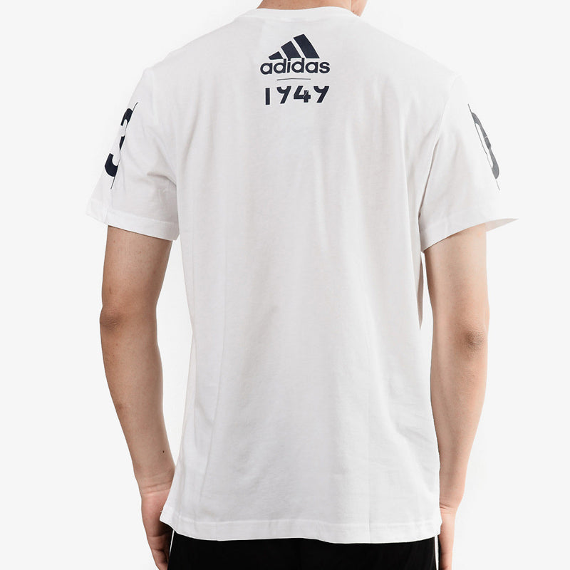 adidas Adi 360 logo Printing Sports Round Neck Short Sleeve White CV4537