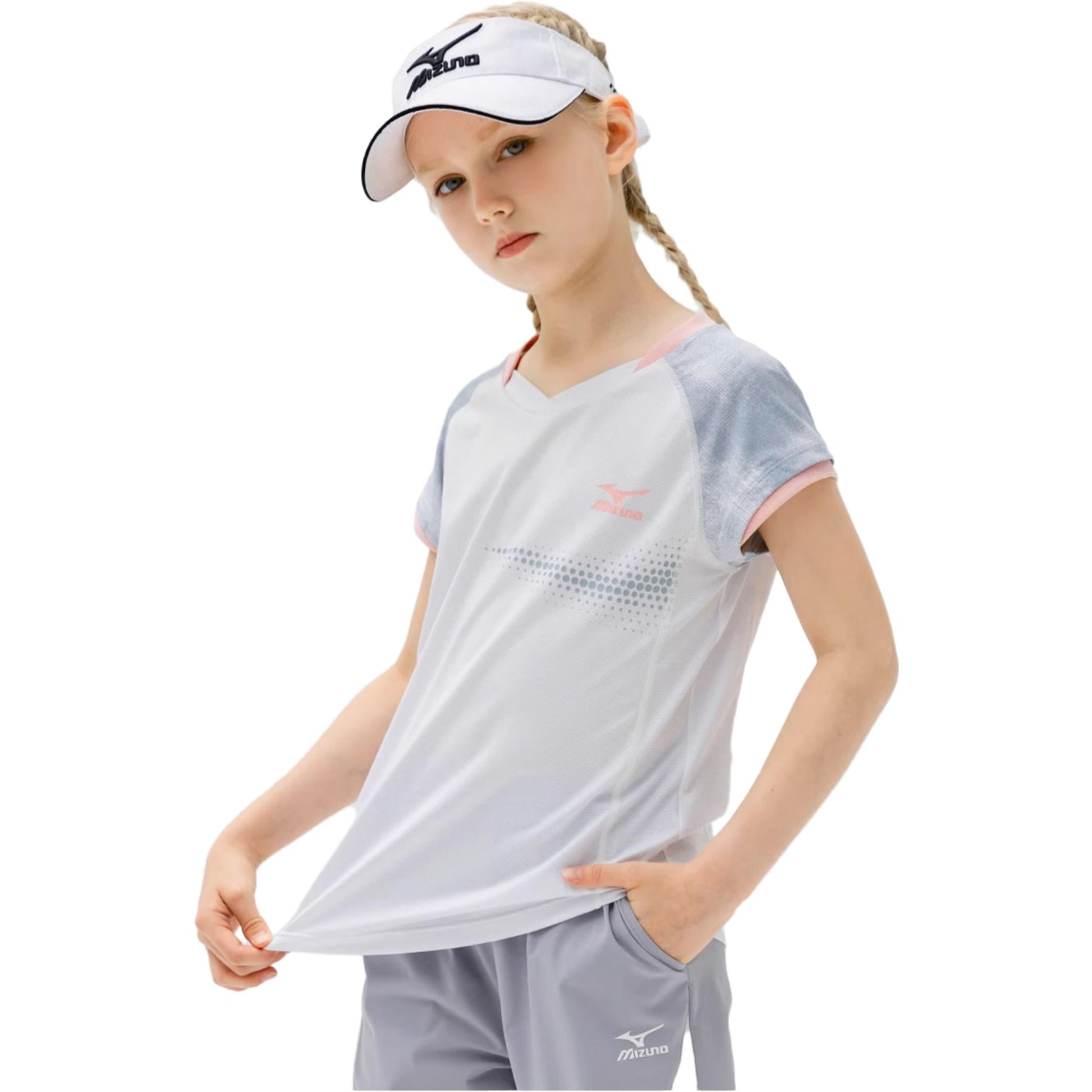 (GS) Mizuno Sportswear T-shirt 'White' T1215