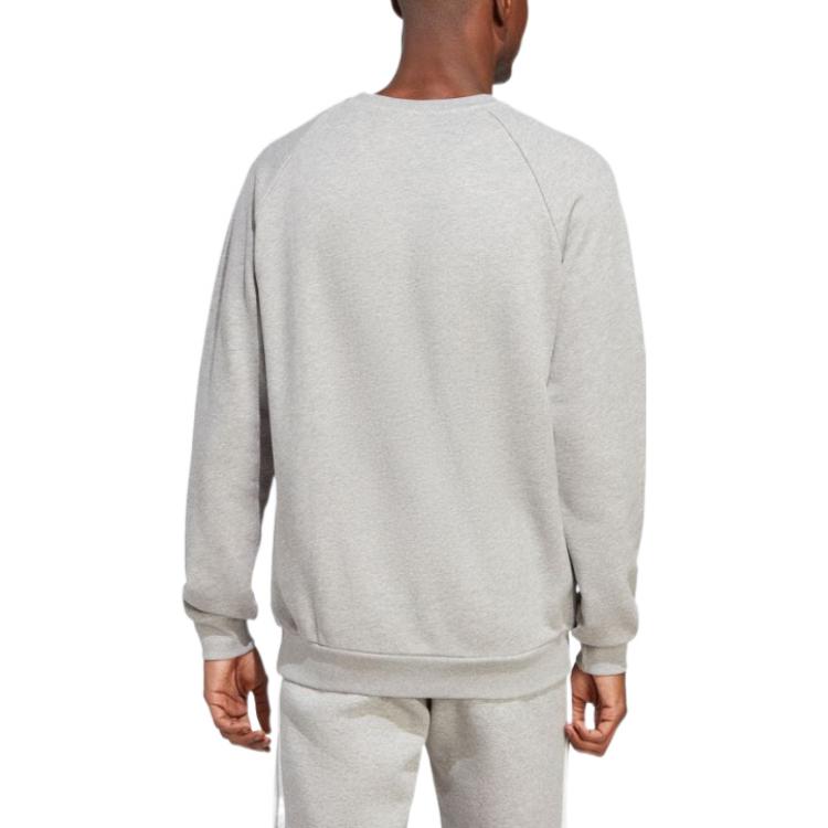 adidas Trefoil Crew Sweatshirt 'Grey White' IA4806