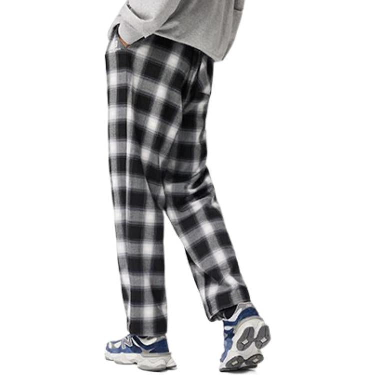 New Balance Logo Cotton Casual Pants Asia Sizing 'Black White' 5TC44833-MIX