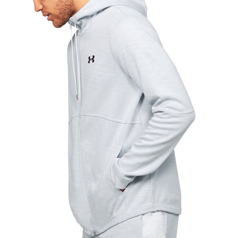 Under Armour Double Knit Full Zip Hooded Jacket 'Light Grey' 1352012-014
