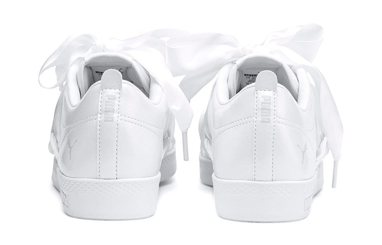 (WMNS) PUMA Smash Bkl Patent Shoes White 369638-01