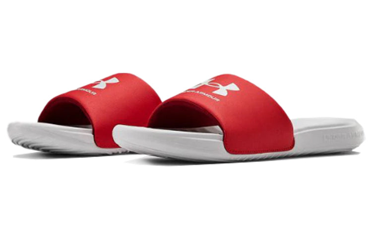 Under Armour Ansa Fixed Slide 'Halo Grey Red' 3023761-104