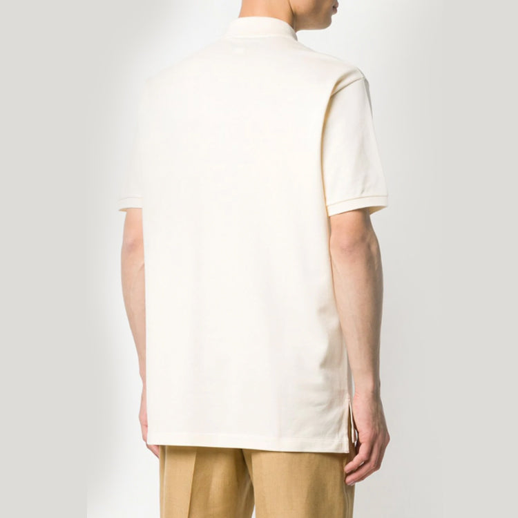 Gucci GG Embroidered Short Sleeve Polo Shirt For Men Beige 598957-XJB0V-9247