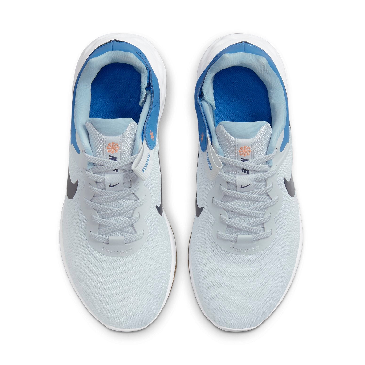 Nike Revolution 6 FlyEase Next Nature Extra Wide 'Pure Platinum Dark Marina Blue' DD8476-002