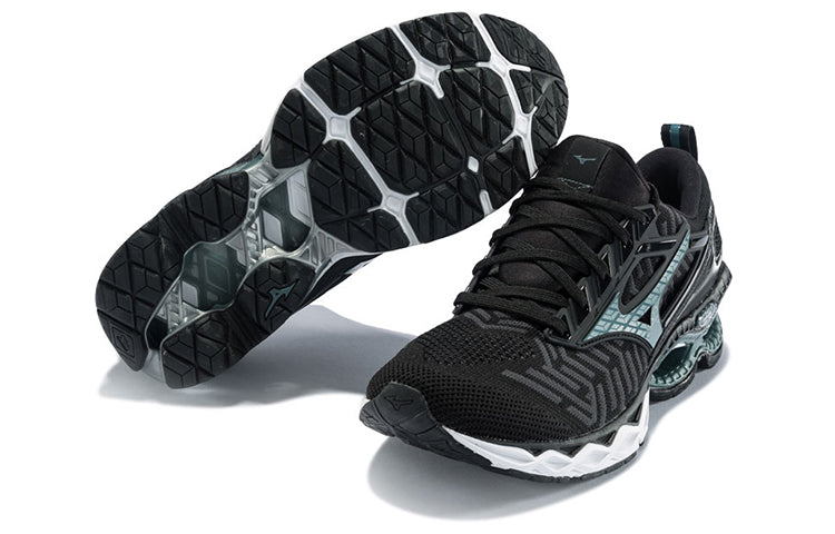 (WMNS) Mizuno Creation Waveknit 'Black Grey' J1GD193351