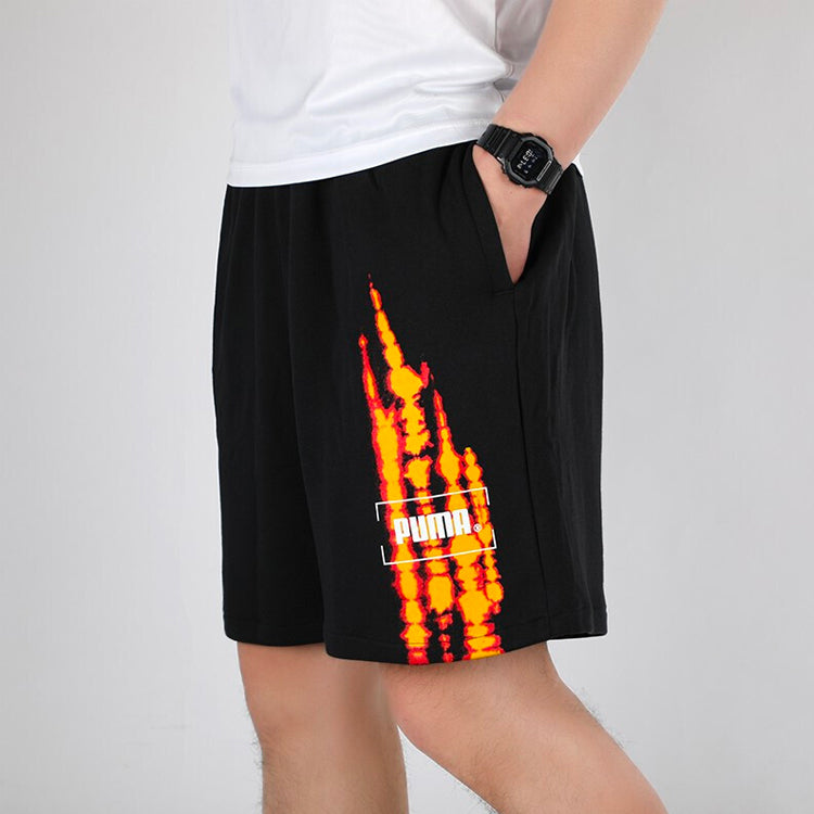 Men's PUMA Casual Breathable Knit Shorts Black 598500-01