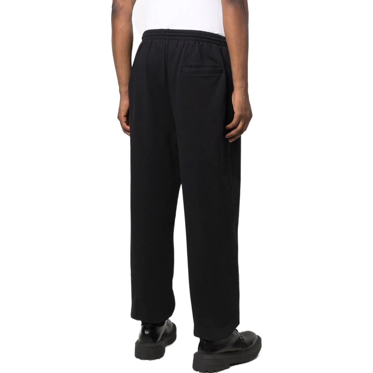Balenciaga Paris Logo Stretched Knee Sweatpants 'Black White' 675244TLVL81070