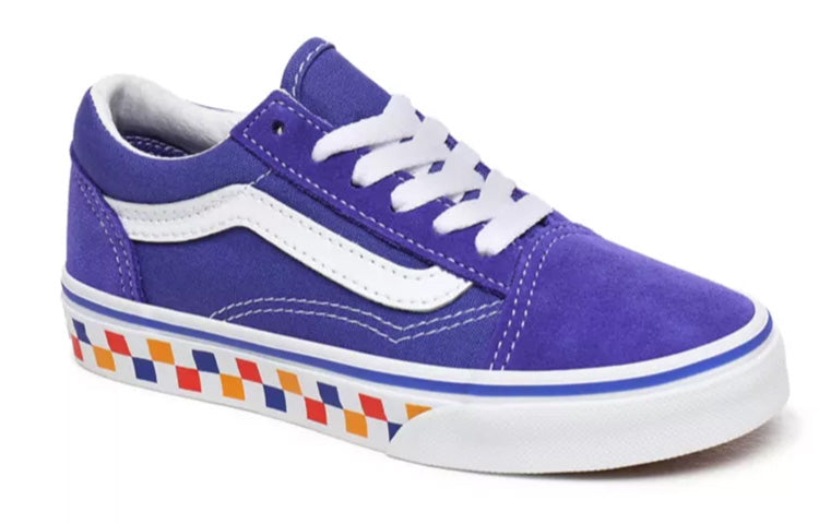 Vans Kid's Tri Checkerboard Old Skool Purple VN0A4UHZWKL