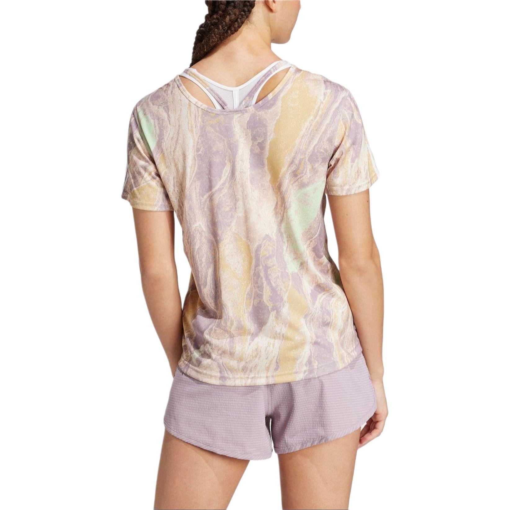(WMNS) adidas Move for the Planet AirChill T-shirt Asia Sizing 'Pink Multi' IN2979