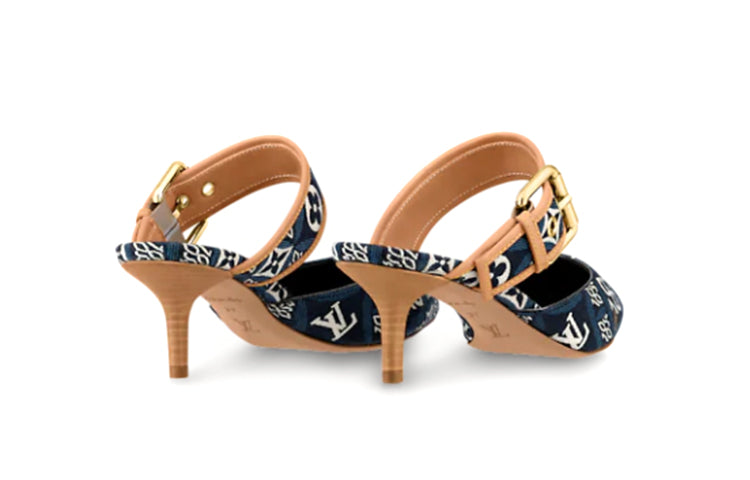 (WMNS) LOUIS VUITTON LV Since 1854 Sofia Flat Heels 'Navy' 1A8NWG