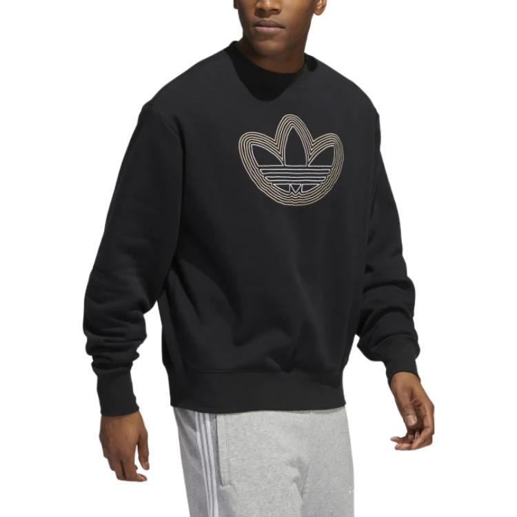 adidas OAC Trefoil Crew Sweatshirt 'Black' HI2975