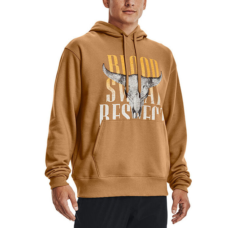 Under Armour Project Rock Graphic Hoodie 'Yellow Tan' 1367036-277