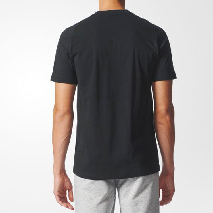 adidas Training Round Neck Pullover Short Sleeve 'Black' BR4749