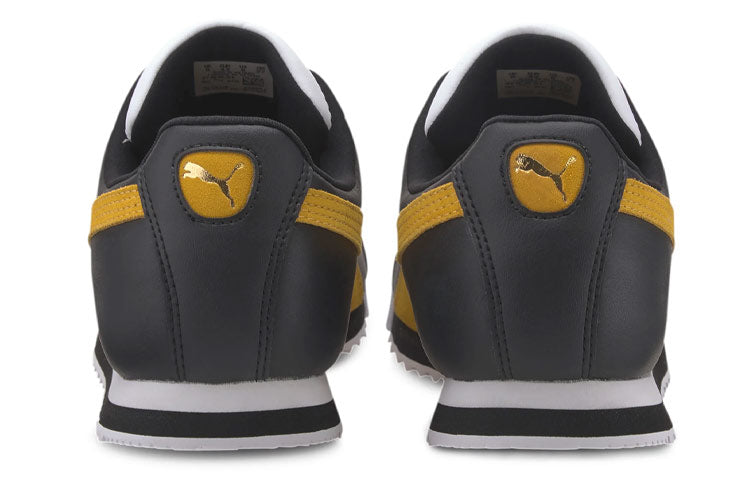 PUMA Roma Classic Running Shoes Black/Yellow 371615-01