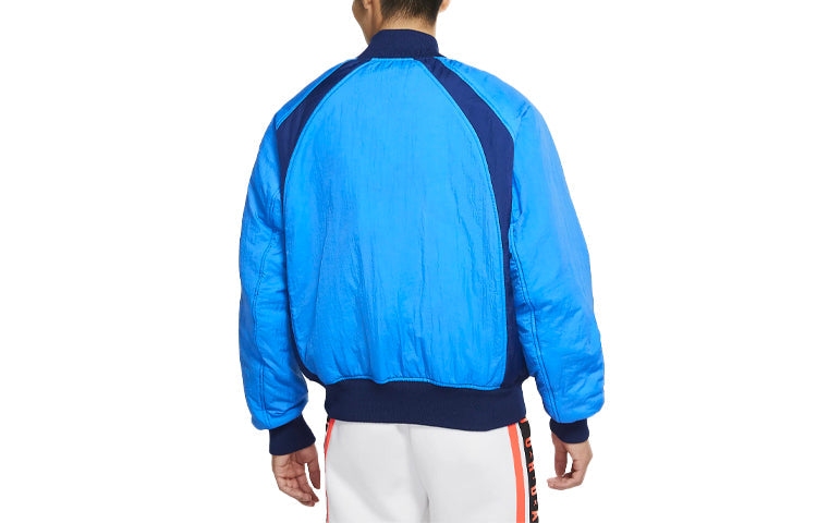 Air Jordan Flight Printing Logo Reversible baseball uniform Blue CV2243-492