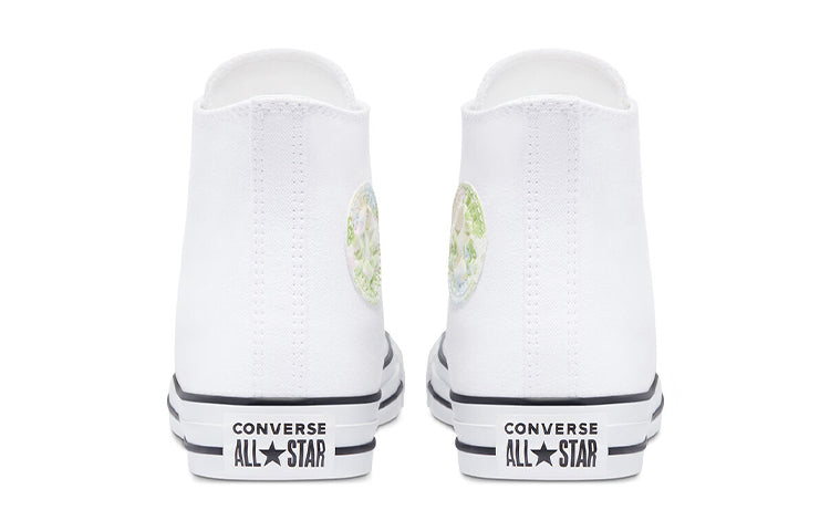 (WMNS) Converse Chuck Taylor All Star High Top 'White Green' 570973C