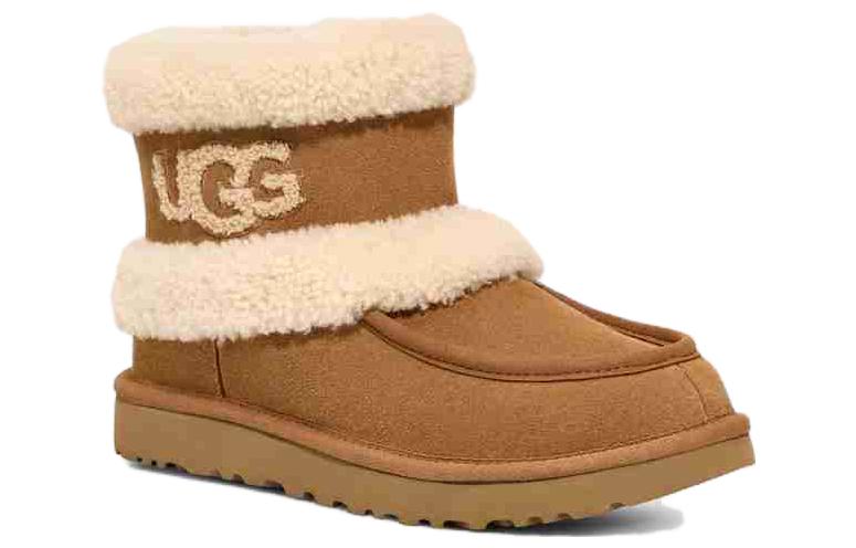 (WMNS) UGG Classic Ultra Mini Fluff 'Chestnut' 1145410-CHE
