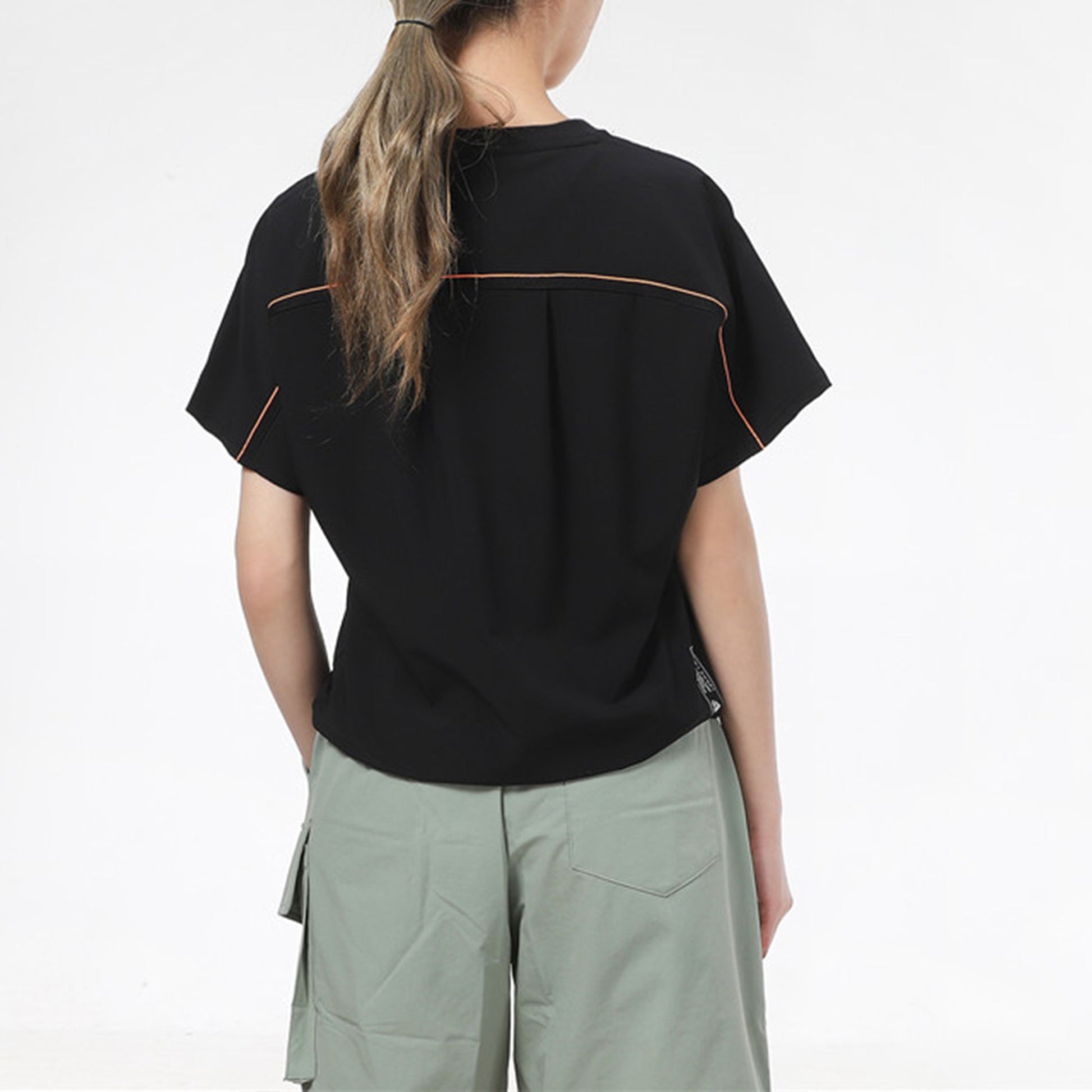 (WMNS) adidas Tech Woven t-shirt 'Black' GP0592