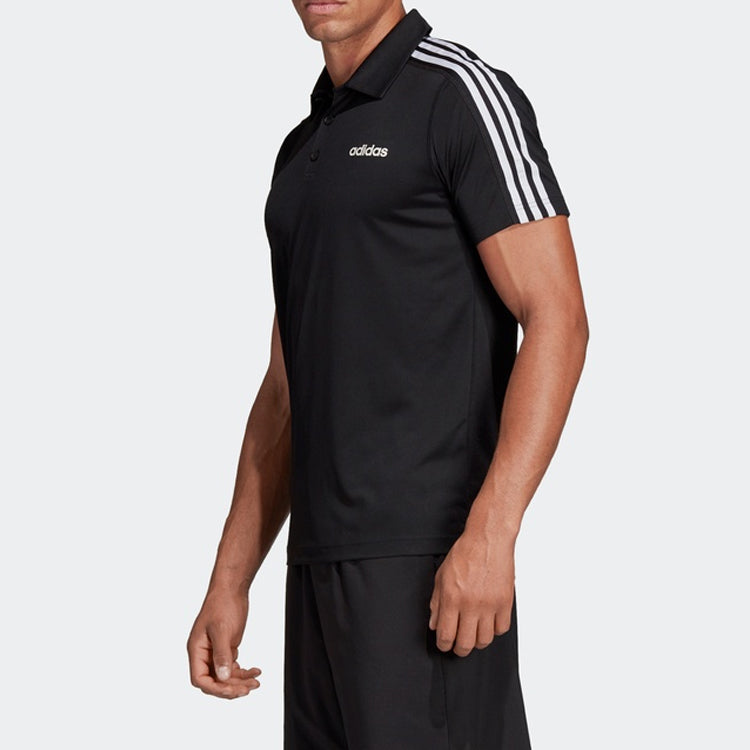 Men's adidas Training Sports POLO Black Polo Shirt DT3048