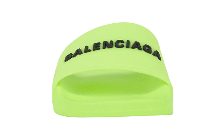 (WMNS) Balenciaga Pool Slides 'Fluo Yellow' 565547W1S827321