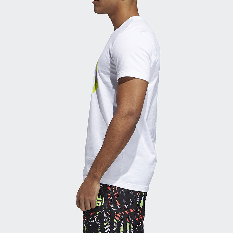 adidas SUMMER HARDEN Basketball Sports Short Sleeve White FS9914