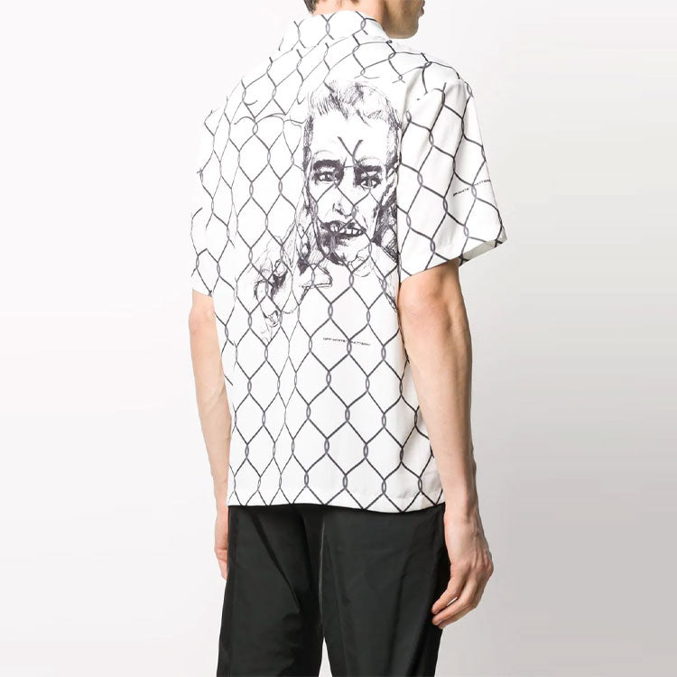 Off-White Printing Short Sleeve Shirt Version White OMGA103S20H870330110