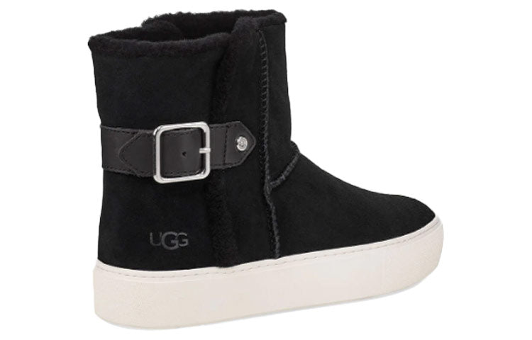 (WMNS) UGG Aika Suede Snow Boots Black 1104069-BLK