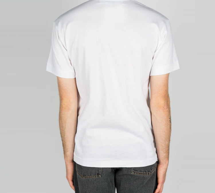 COMME des GARCONS PLAY Camouflage Two Heats Logo Tee 'White' AZ-T246-051-1