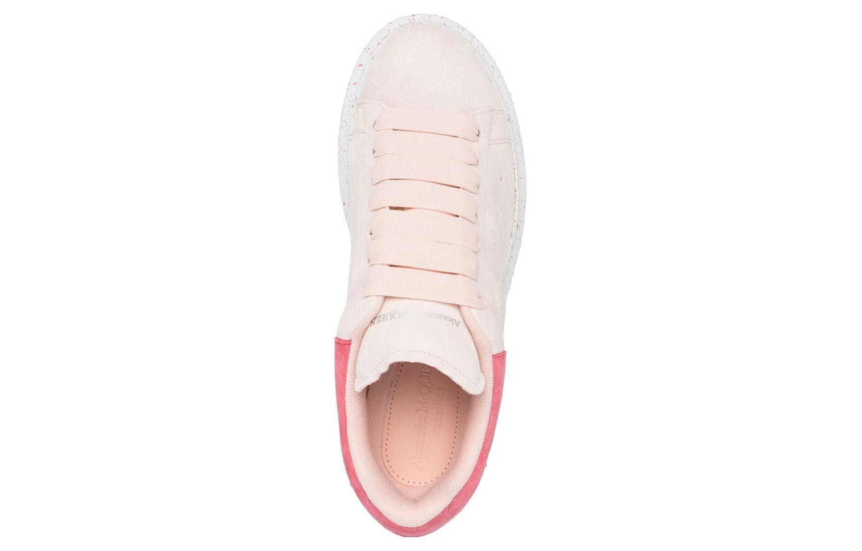(WMNS) Alexander McQueen Larry Oversized Low-Top Sneakers 'Pink White' 708067WIA5D6822