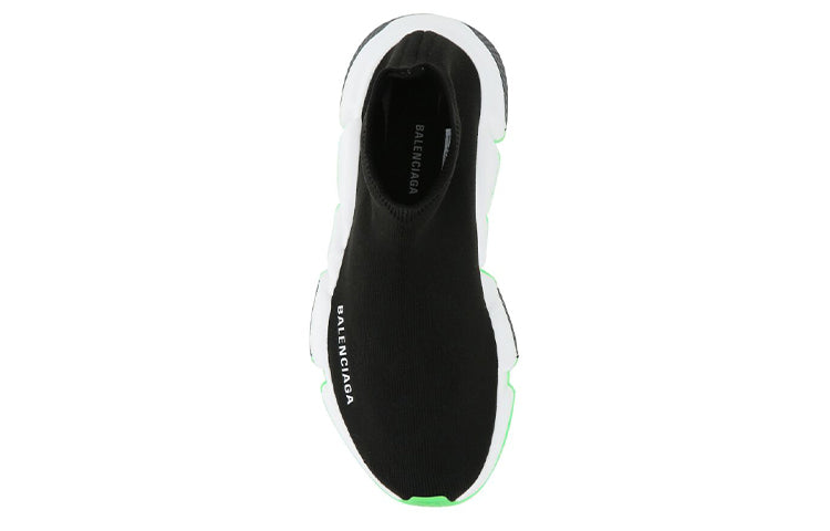 (WMNS) Balenciaga Speed Sneaker 'Black Fluo Yellow' 587280W17041016