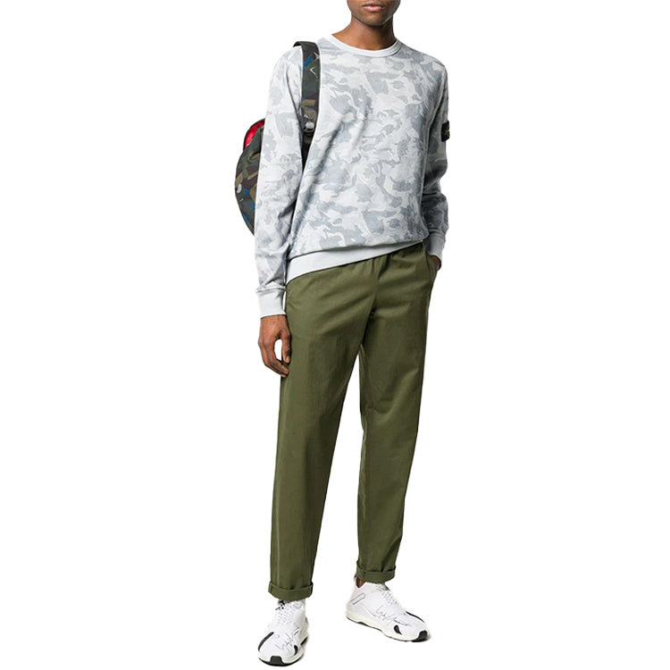 STONE ISLAND Camouflage Printing Pullover Gray White MO7215605E4