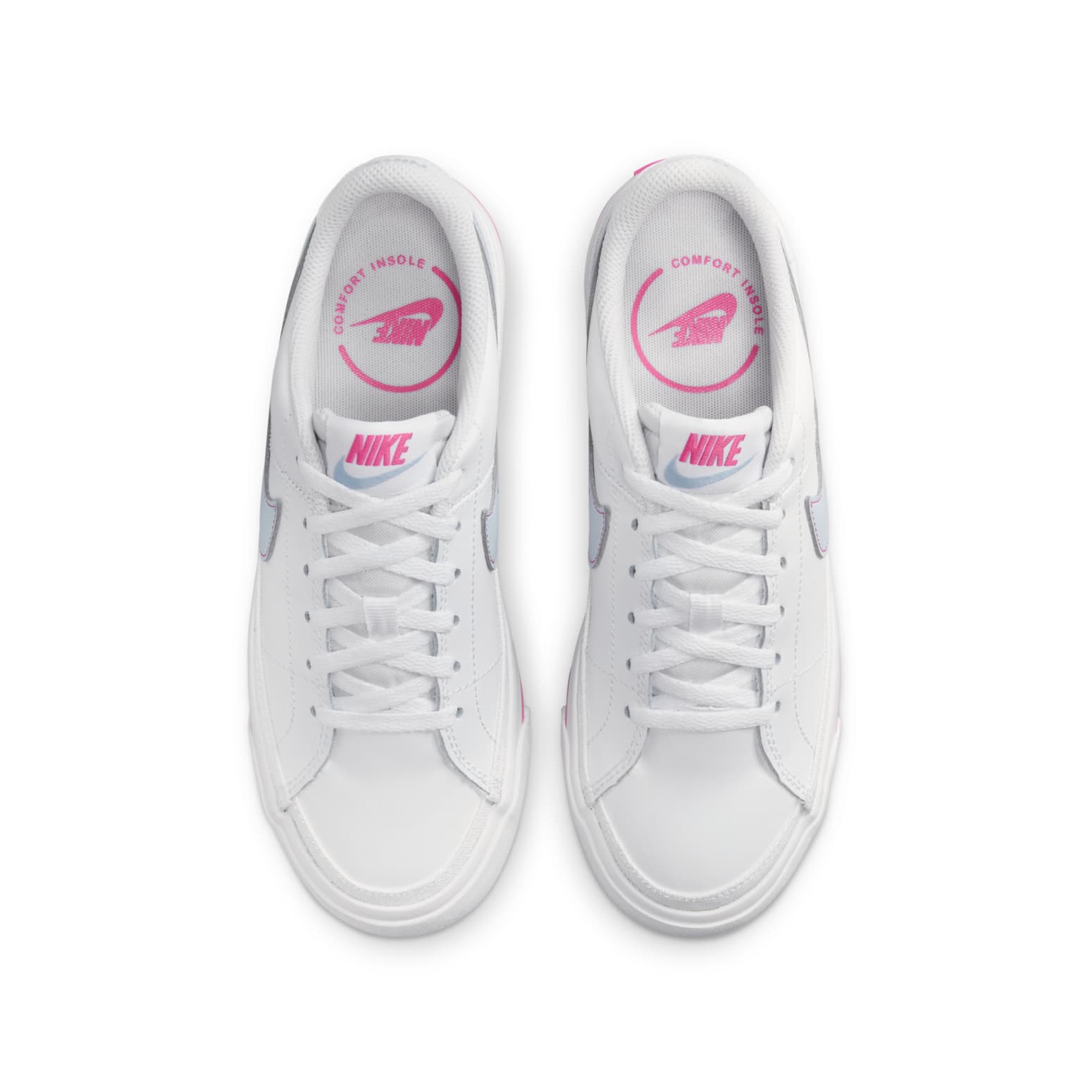 (GS) Nike Court Legacy Lift 'White Light Armory Blue' DA5380-121