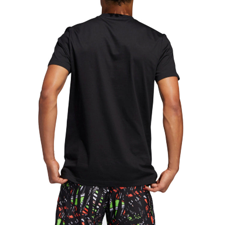 adidas Basketball Sports Short Sleeve Black FM4779