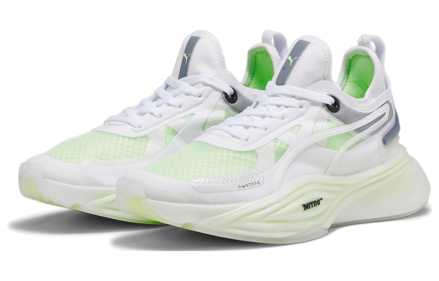 (WMNS) PUMA PWR XX Nitro Squared 'White Speed Green' 378688-02