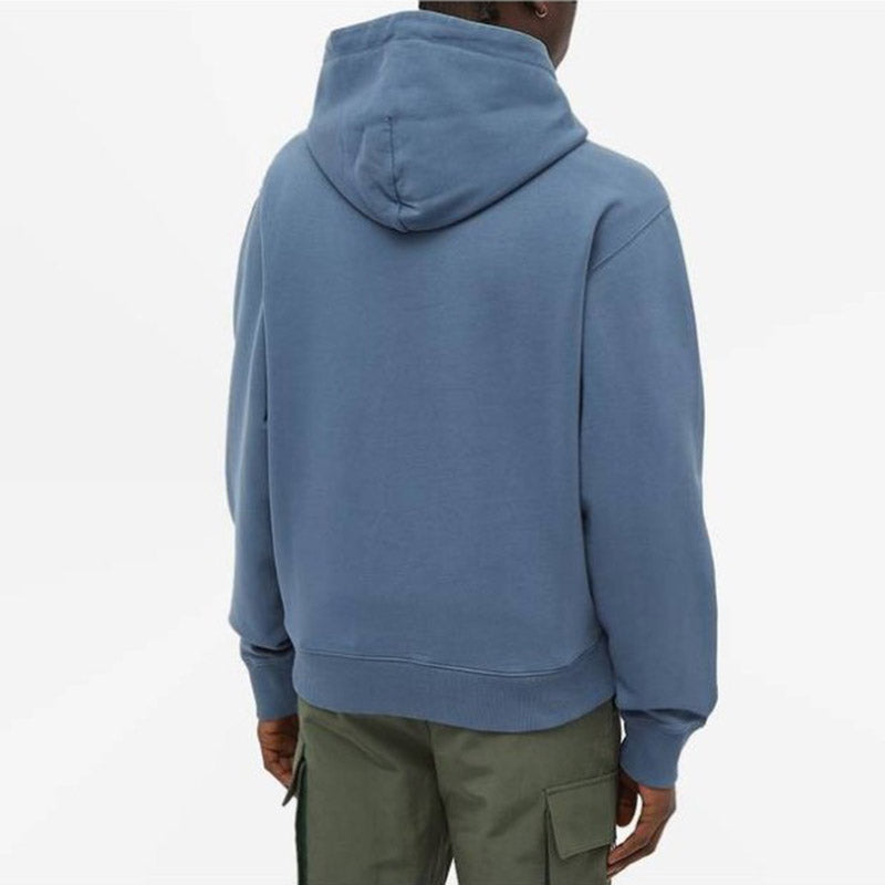 Men's KENZO SS21 Tiger Head Embroidered Hooded Sports Blue FB55SW3164XG-67