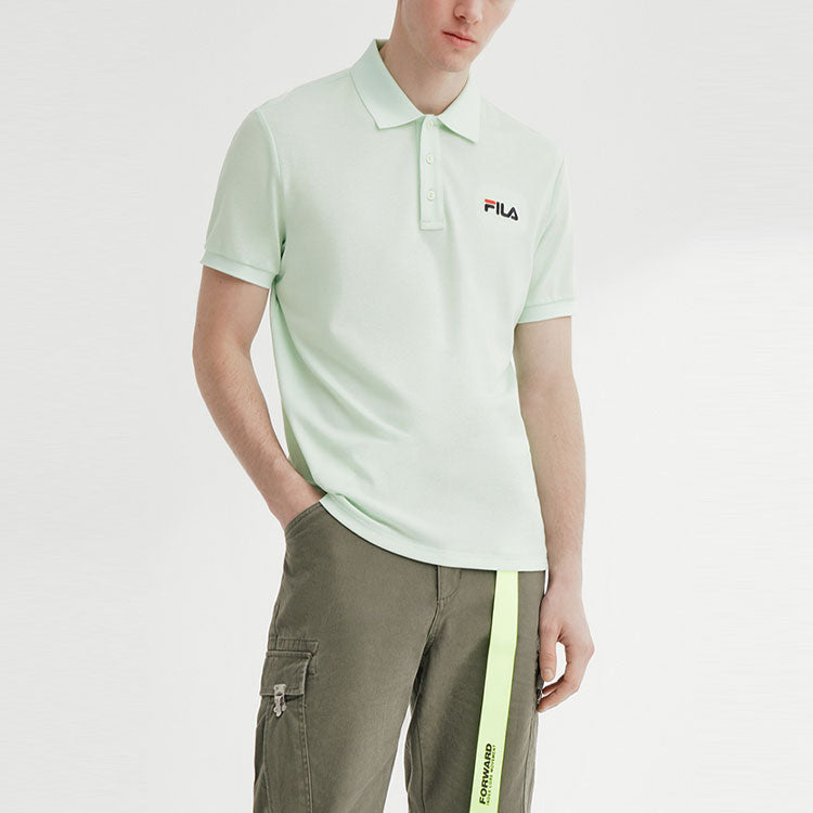 FILA Logo Bee Embroidered Short Sleeve polo Green F11M028126F-LG
