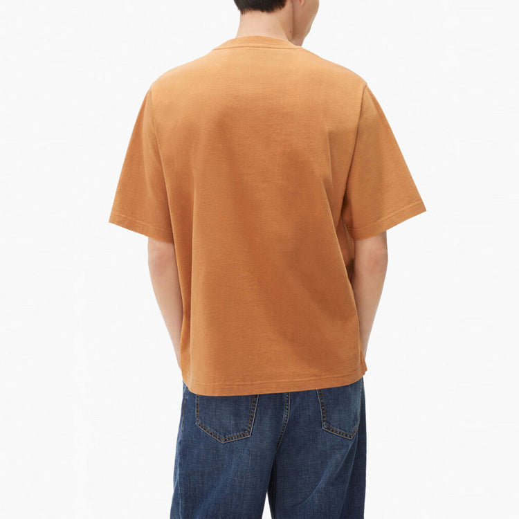 Men's KENZO FW21 Tiger Head Printing Round Neck Short Sleeve Orange T-Shirt FB65TS053401-15