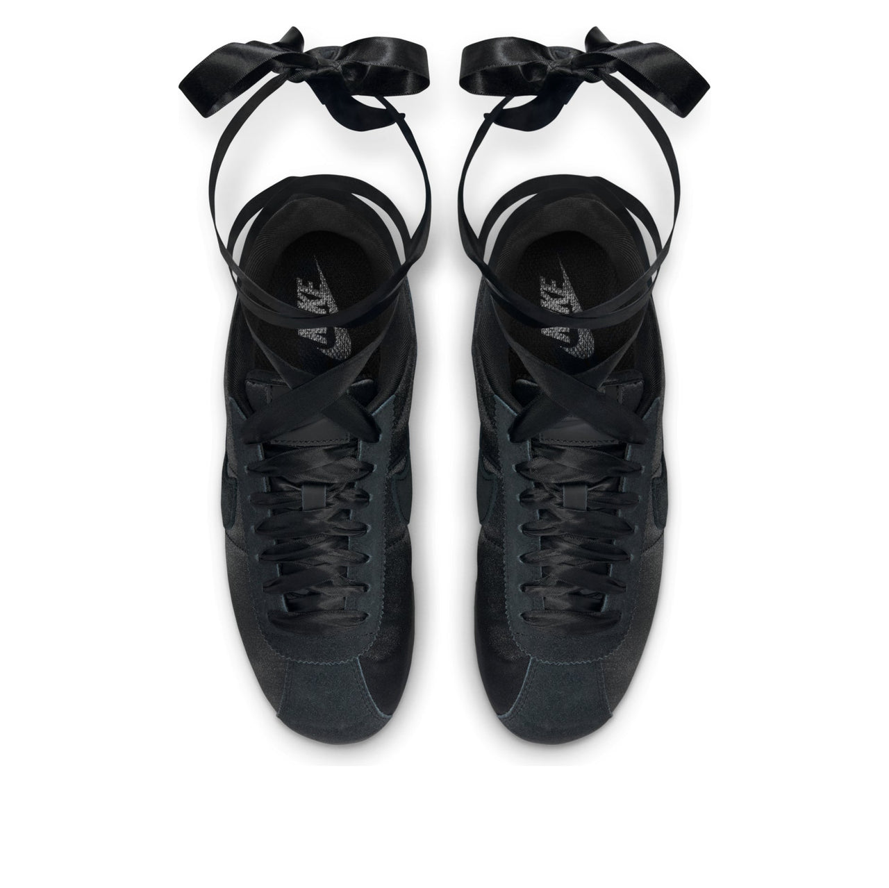 (WMNS) Nike Cortez Textile Satin 'Triple Black' FV5420-002