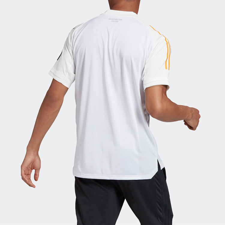adidas MUFC TR JSY Manchester United Soccer/Football Sports Short Sleeve Jersey White FR3657