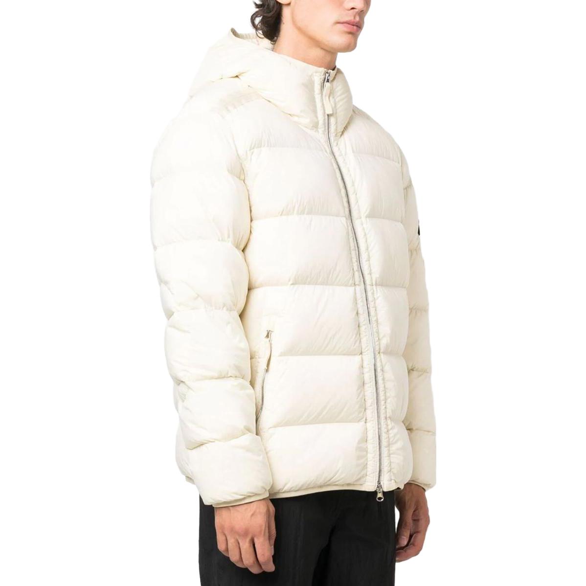 STONE ISLAND Compass Patch Zip-Up Puffer Jacket 'Beige' 791543728-V0097