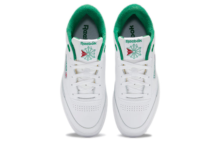 Reebok Club C Mid II Cozy Wear-Resistant Skate Shoes Unisex White GX7281