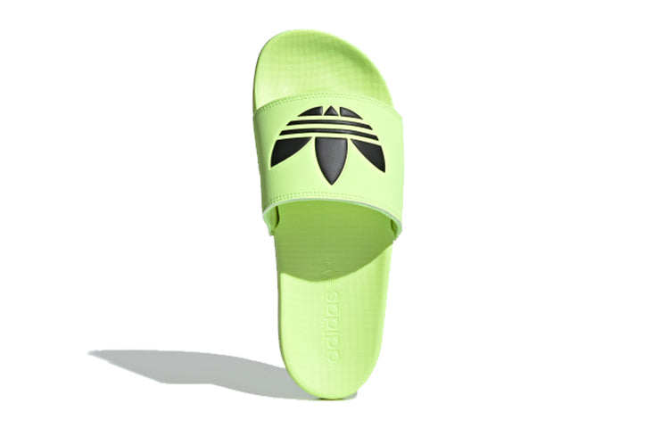 (WMNS) adidas originals Adilette Lite Slipper 'Black Green' EG8677