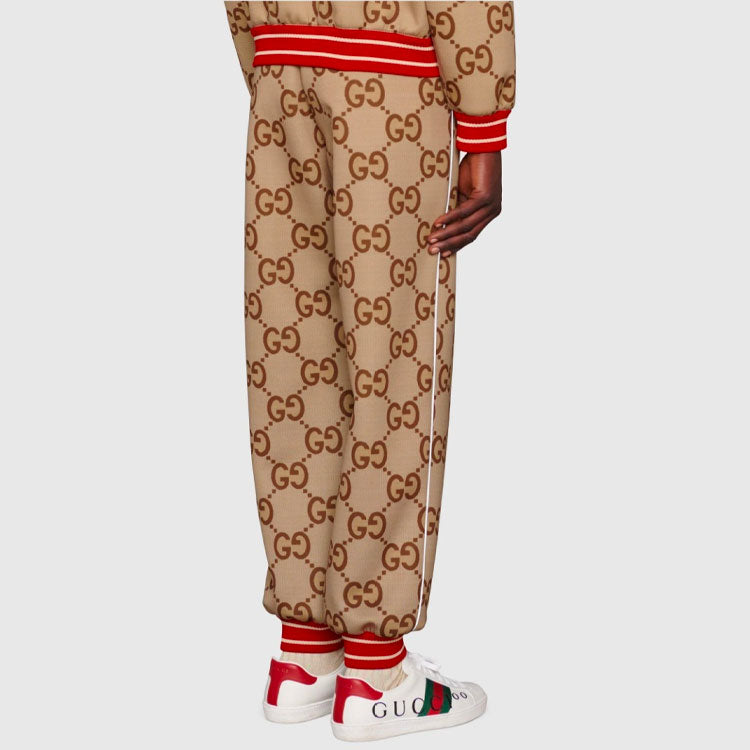 Gucci 2000 Jumbo GG Track Pants 'Beige Ebony' 676473-XJDXI-2270