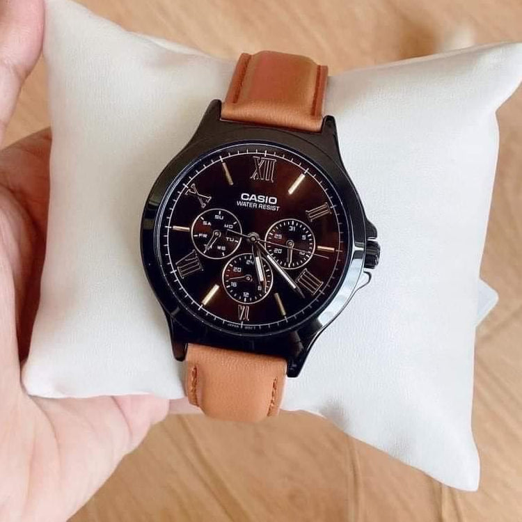 Casio Dress Classic Analog Watch 'Brown Black' MTP-V300BL-5A