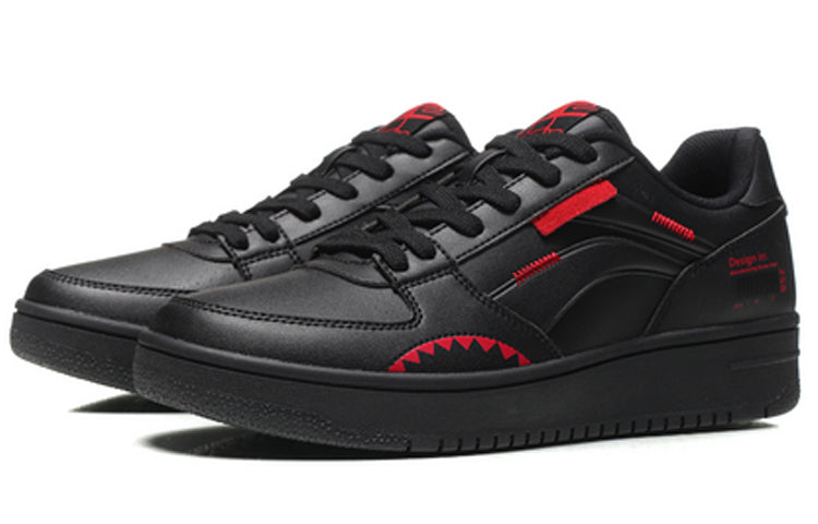 Li-Ning No.258 Classic Leisure Low 'Black Red' AGCN357-3