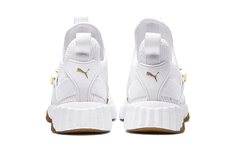 (WMNS) PUMA Defy Varsity Mid 'White Metallic Gold' 191667-02