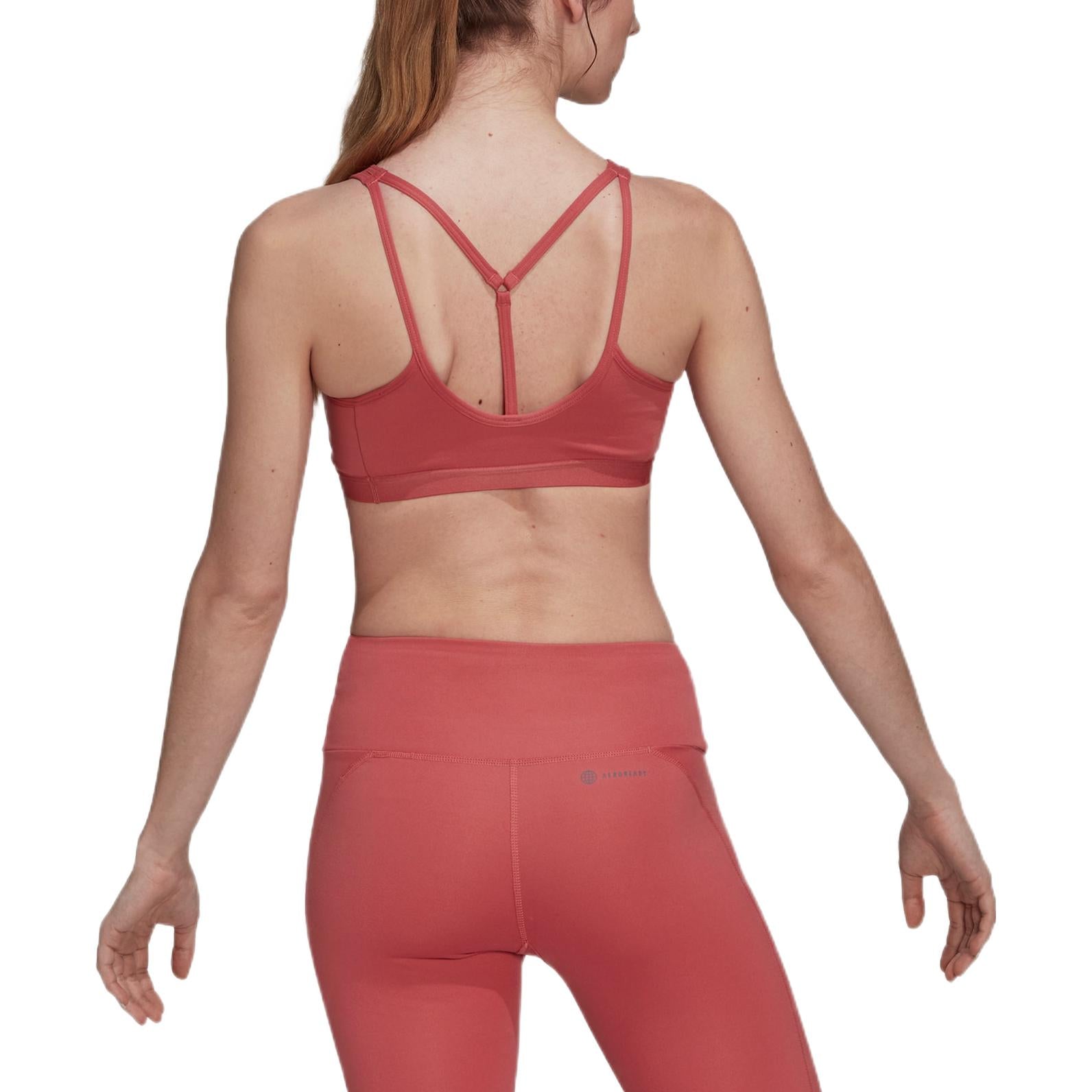 (WMNS) adidas Coreessentials Medium-Support Bra Asia Sizing 'Red' HL8569
