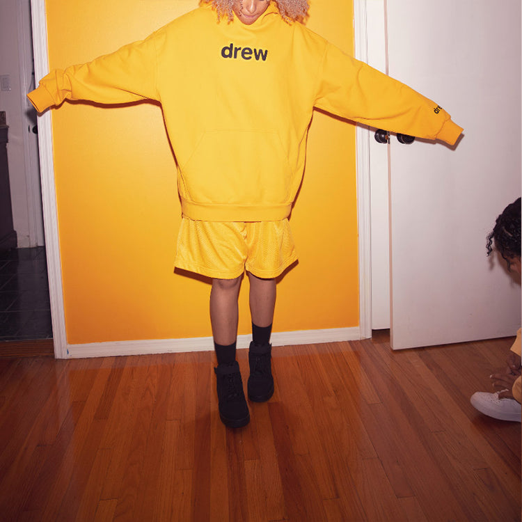 Drew House Secret Mesh Cotton Shorts 'Golden Yellow' DR-SS20-86