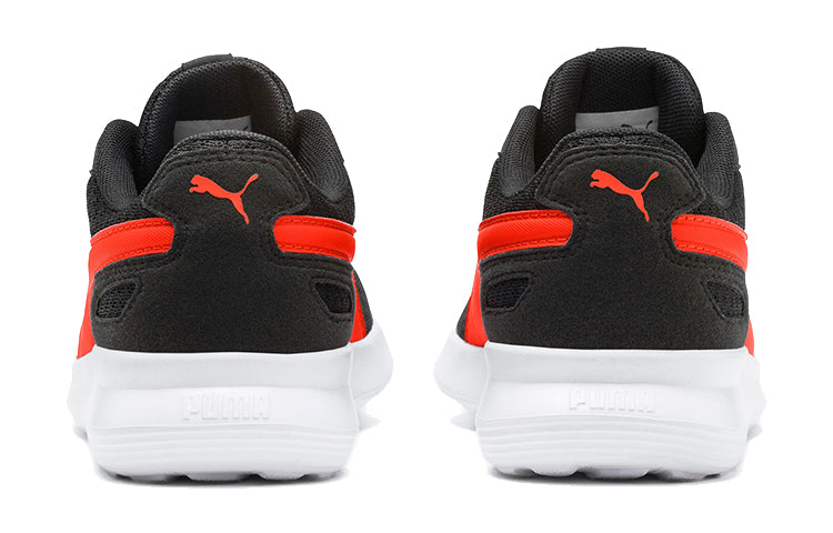 (GS) PUMA ST Activate Sports Running Shoes Black/Red/White 369069-07